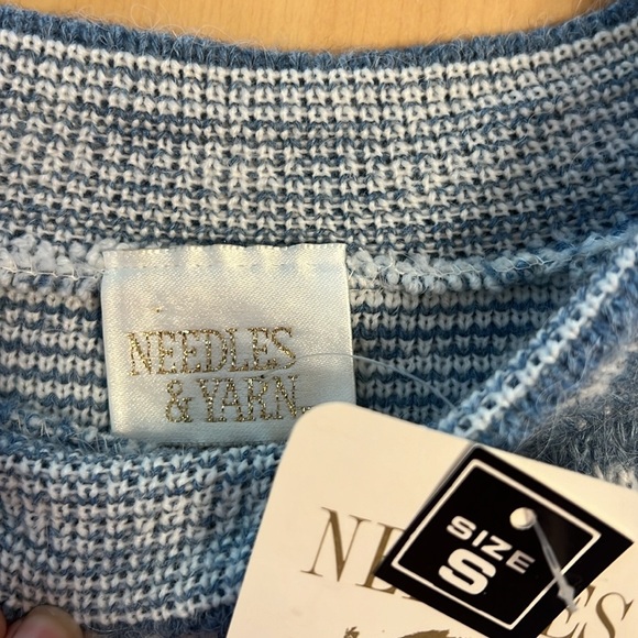 Blue and White Snowflake Winter Sweater - Picture 4 of 4